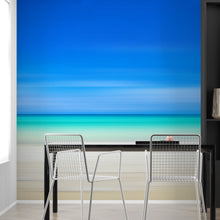 Carregar imagem no visualizador da galeria, Tropical Beach Wall Mural. Abstract Blur View of Coastline Peel and Stick Wallpaper. #6389
