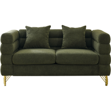 Carregar imagem no visualizador da galeria, 3-seater + 2-seater Combination sofa.Green teddy
