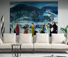 Cargar imagen en el visor de la galería, Love of Winter Famous Painting Wall Mural. Painting by George Wesley Bellows. #6419
