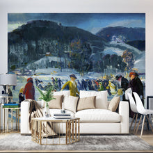 Carregar imagem no visualizador da galeria, Love of Winter Famous Painting Wall Mural. Painting by George Wesley Bellows. #6419
