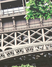 Load image into Gallery viewer, Eiffel Tower Wallpaper Mural Peel and Stick. Low Angle View of Eiffel Tower / Paris France / European Vintage Style Decor. #6427

