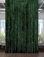 Carregar imagem no visualizador da galeria, Computer Matrix Style Lines of Code Wall Mural. Science Fiction Decor. #6430
