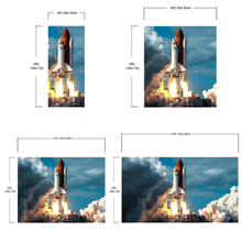 Load image into Gallery viewer, Space Shuttle Wall Mural Wallpaper. NASA Theme Wall Decor. #6470
