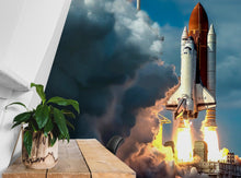 Load image into Gallery viewer, Space Shuttle Wall Mural Wallpaper. NASA Theme Wall Decor. #6470
