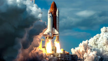 Load image into Gallery viewer, Space Shuttle Wall Mural Wallpaper. NASA Theme Wall Decor. #6470
