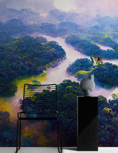 Carregar imagem no visualizador da galeria, Tropical Rainforest Wall Mural Painting. #6475
