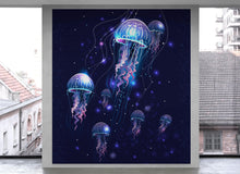 Cargar imagen en el visor de la galería, Jellyfish Wallpaper. Underwater Ocean Scene Wall Mural. #6480
