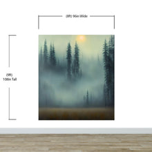 Cargar imagen en el visor de la galería, Misty Forest Wallpaper, Peel and Stick Wall Mural. #6501
