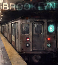 Cargar imagen en el visor de la galería, Brooklyn Art Wallpaper. Subway 6 Train Peel and Stick Wall Mural #6516
