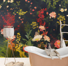 Carregar imagem no visualizador da galeria, Chinoiserie Flowers Wallpaper. Asian Wall Art Mural #6517
