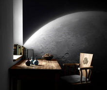 Cargar imagen en el visor de la galería, Moon Wallpaper. Black and White Wall Decor. #6532
