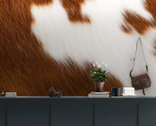 Cargar imagen en el visor de la galería, Country-Style Cowhide Wallpaper for Rustic Home Decor. #6541
