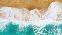 Load image into Gallery viewer, Custom Beach House Wallpaper Peel and Stick Mural. Personalized Text / Quote Family Beach Wall Art. #6592
