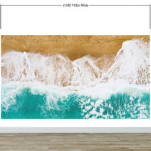 Load image into Gallery viewer, Custom Beach House Wallpaper Peel and Stick Mural. Personalized Text / Quote Family Beach Wall Art. #6592
