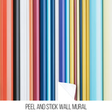 Cargar imagen en el visor de la galería, Vertical Line Color Stripes Wallpaper. Bright Rainbow Color Lines Wall Mural. #6597
