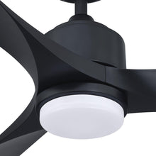 Cargar imagen en el visor de la galería, 66&quot; Misael Propeller Industrial DC Motor Downrod Mount Reversible Ceiling Fan with LED Lighting and Remote Control
