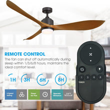 Load image into Gallery viewer, 66&quot; Misael Propeller Industrial DC Motor Ceiling Fan with LED Lighting
