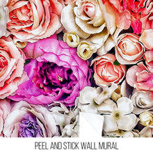 Cargar imagen en el visor de la galería, Vibrant Floral Bliss Wallpaper Mural - Colorful Roses and Flower Arrangements #6602
