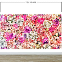 Cargar imagen en el visor de la galería, Vibrant Floral Bliss Wallpaper Mural - Colorful Roses and Flower Arrangements #6602
