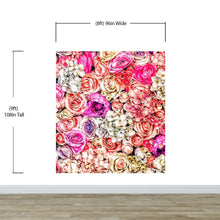 Cargar imagen en el visor de la galería, Vibrant Floral Bliss Wallpaper Mural - Colorful Roses and Flower Arrangements #6602
