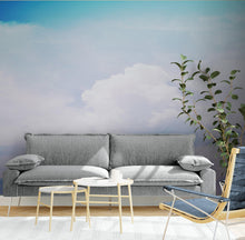 Carregar imagem no visualizador da galeria, Pastel Sky and Clouds Kids Wallpaper Mural - Dreamy Nursery Peel and Stick Wallpaper. #6605
