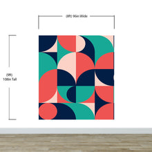 Load image into Gallery viewer, Geometric Shapes Contemporary Wall Mural. #6618
