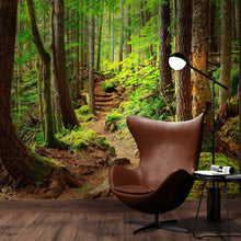 Carregar imagem no visualizador da galeria, Green Forest Woodland Wall Mural – Nature&#39;s Embrace Peel and Stick Wallpaper #6647
