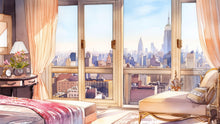 Cargar imagen en el visor de la galería, New York City Penthouse View Wallpaper Mural. #6660
