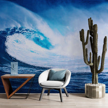 Cargar imagen en el visor de la galería, Big Wave Wallpaper. Surf Ocean Wave Wall Mural. #6670
