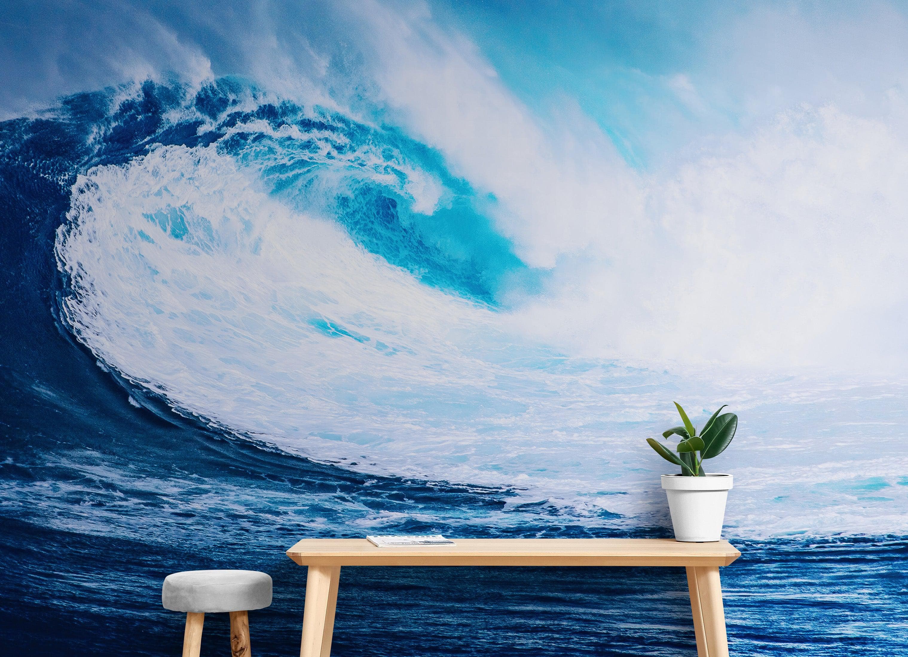 OCEAN WAVE Wall offers Mural Wallpaper