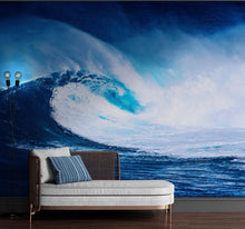 Cargar imagen en el visor de la galería, Big Wave Wallpaper. Surf Ocean Wave Wall Mural. #6670
