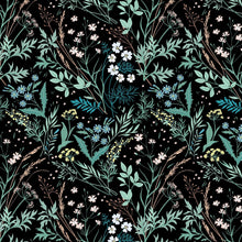 Cargar imagen en el visor de la galería, Green Fern Floral Botanical Pattern Wallpaper. #6685
