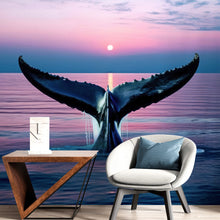 Cargar imagen en el visor de la galería, Whale Tail Wall Mural. Ocean Wallpaper. #6688
