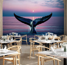 Load image into Gallery viewer, Whale Tail Wall Mural. Ocean Wallpaper. #6688
