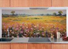 Cargar imagen en el visor de la galería, Colorful Yellow Flower Field Painting Wallpaper Mural. #6692
