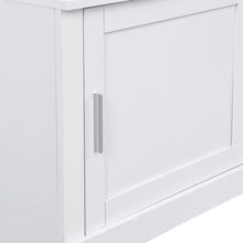Load image into Gallery viewer, Wide Design Hall Tree with Storage and Bench, 4-IN-1 Multi-functional Entryway Bench with Coat Rack and Shoe Cubbies, Practical Furniture for Hallway, White

