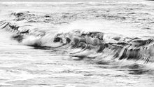 Cargar imagen en el visor de la galería, Ocean Wave Wallpaper. Black and White Surf Theme Wall Mural. #6709

