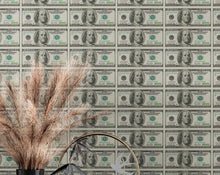 Load image into Gallery viewer, 100 Dollar Bill Wallpaper Mural. Cash Money Wall Mural. #6713
