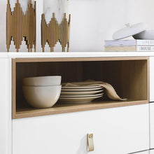 Load image into Gallery viewer, With 5 drawers storage cabinet drawer cabinet multifunctional storage cabinet modern drawer cabinet wooden storage cabinet leather handle drawer cabinet home storage cabinet office cabinet
