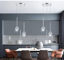 Load image into Gallery viewer, HAIXIANG Mini Chandeliers 3-Lights Modern Chrome Light Pendant Lights
