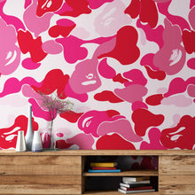Load image into Gallery viewer, Bape Camo Wallpaper Mural. Green Camo Streetwear Hype Beast Aesthetics. #6662
