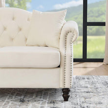 Carregar imagem no visualizador da galeria, 3-seater + 3-seater Combination sofa.Beige Velvet W834S00065
