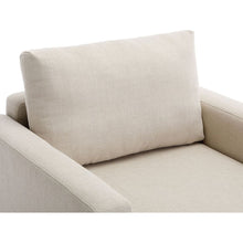 Carregar imagem no visualizador da galeria, 2 Seat Module Sectional Sofa Couch With 1 Ottoman for living room,Seat Cushion and Back Cushion Non-Removable and Non-Washable,Cream
