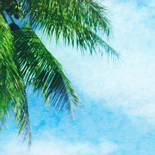 Load image into Gallery viewer, Tropical Palm Tree Wall Mural – Beach Shore Painting. #6911
