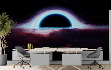 Load image into Gallery viewer, Black Hole Wall Mural – Interstellar Space Sci-Fi Wallpaper. #6919
