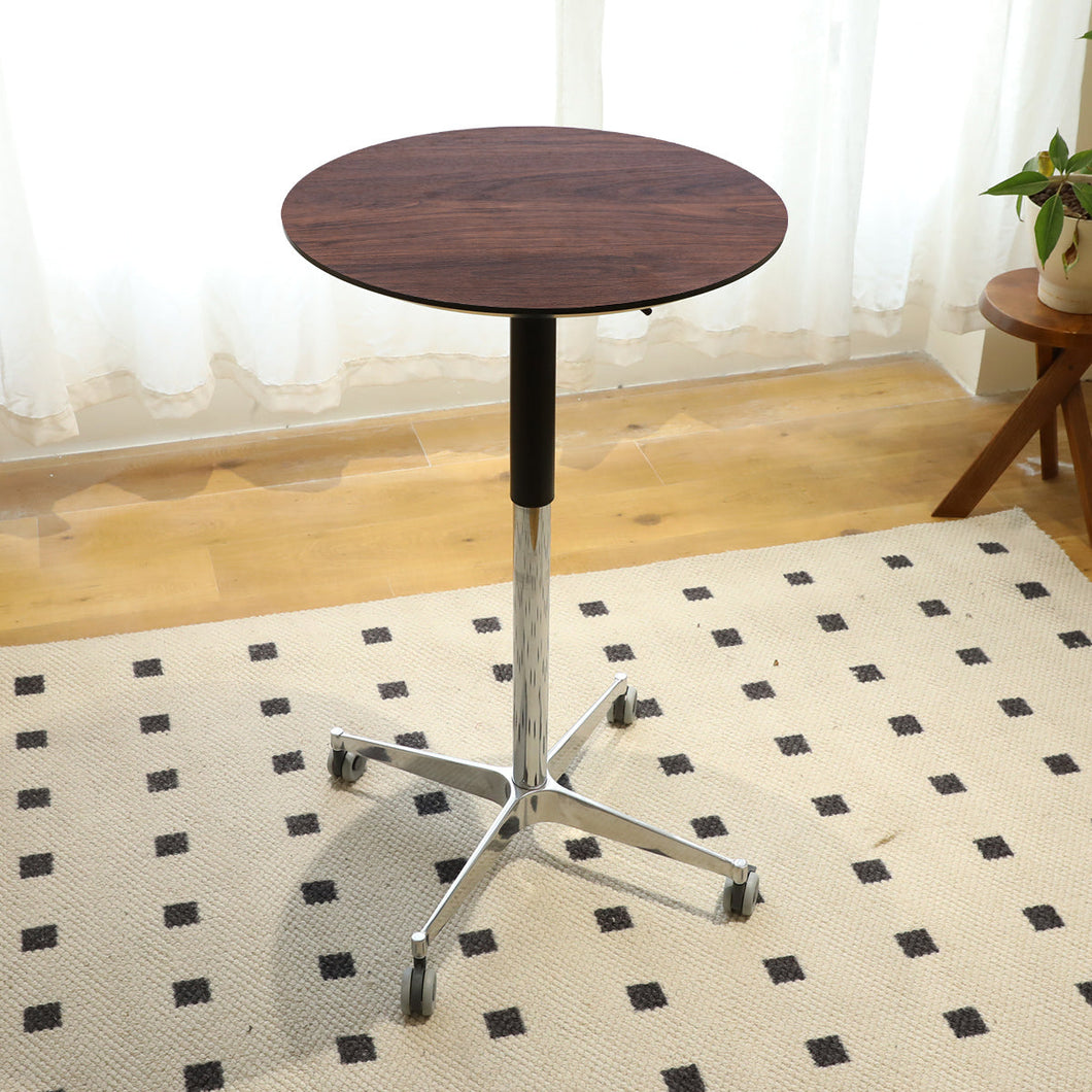 Movable Adjustable Bar Table Pub Table 360 Swivel Counter Bar Height Aluminum Star Base Movable for Stand Desk Bistro Table Dining Room Home Kitchen Table