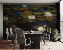 Carregar imagem no visualizador da galeria, Albert Edelfelt Water Lilies Painting Wallpaper Mural. #6963
