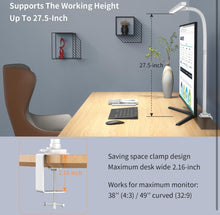 Load image into Gallery viewer, EppieBasic LED Desk Lamp, 24W Architect Clamp Task Table Lamp, Office Desk Lamp Super Bright Extra Wide Area Drafting Work Light,6 Color Modes and Ste
