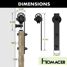 Load image into Gallery viewer, Finished &amp; Unassembled Single Barn Door with Non-Bypass Installation Hardware Kit (Single X Design)
