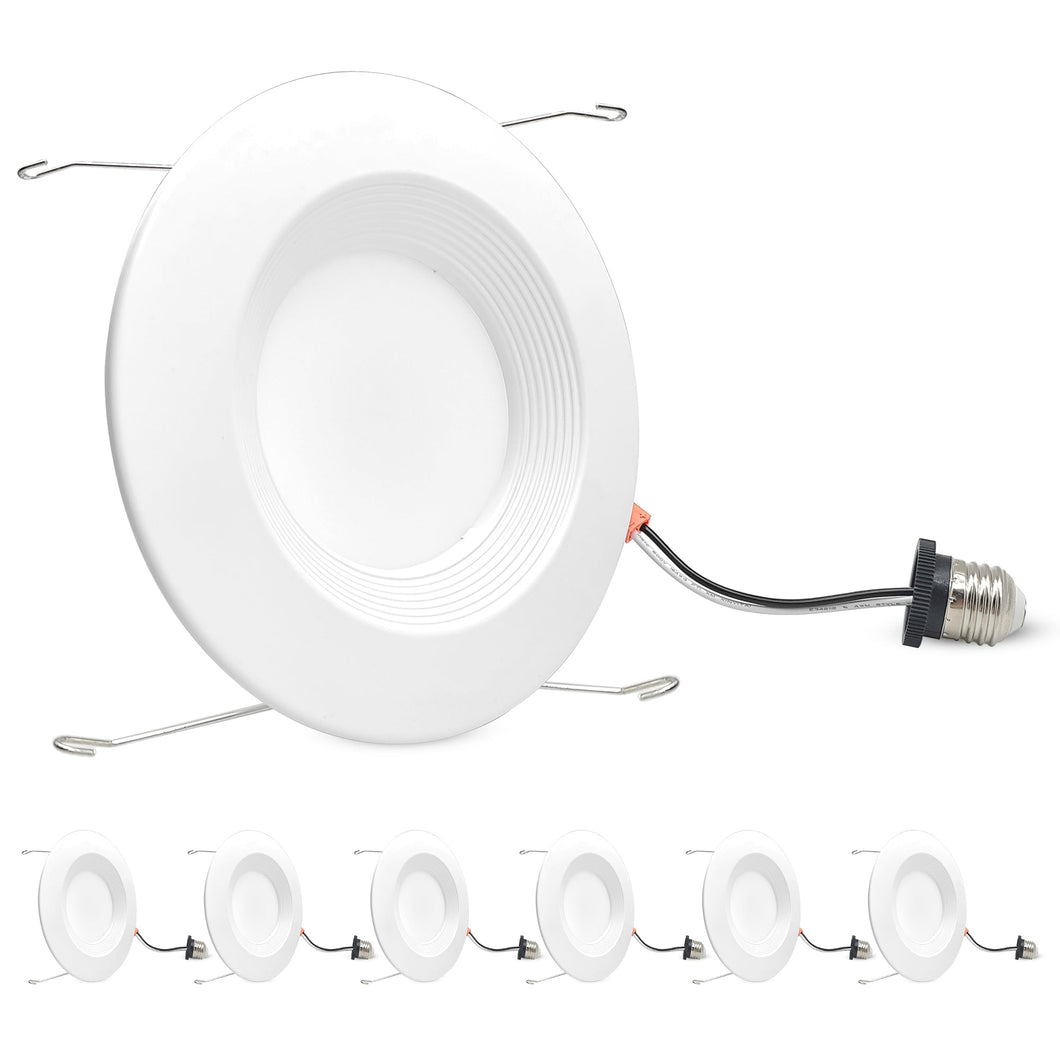 4 Inch Energy Efficient LED Baffle Retrofit Downlights, Wattage and CCT Tunable - ETL Energy Star Certified LED Ceiling Lights